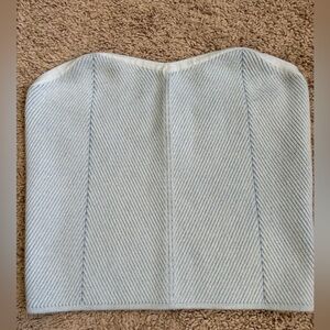 Aerie Light Blue Ribbed Top